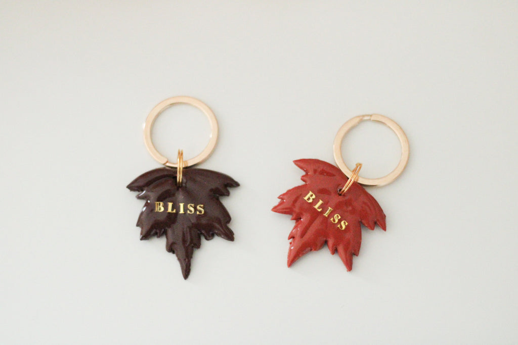 Leaf tag - orange