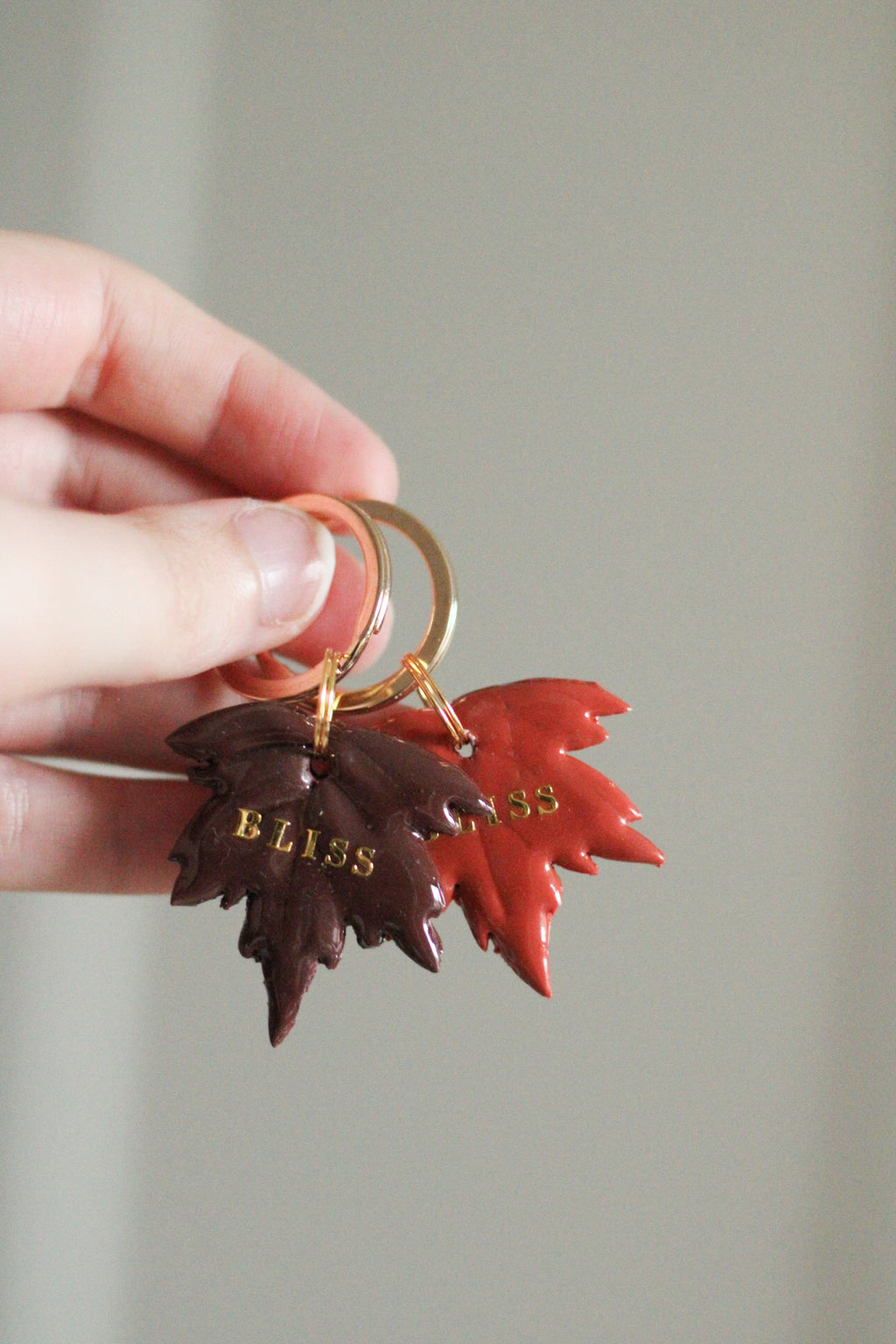 Leaf tag - orange