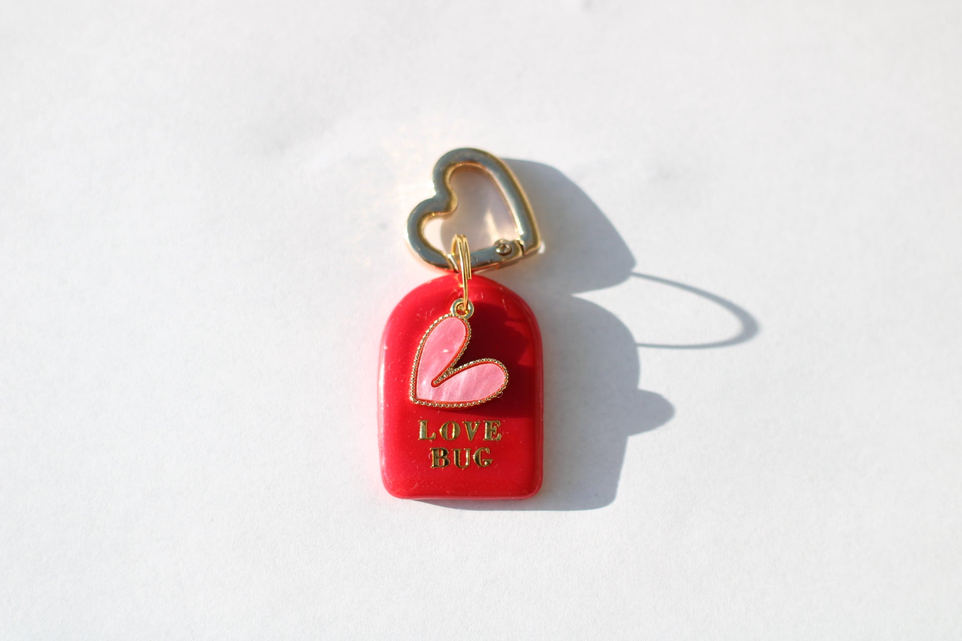 LOVE BUG tag + charm
