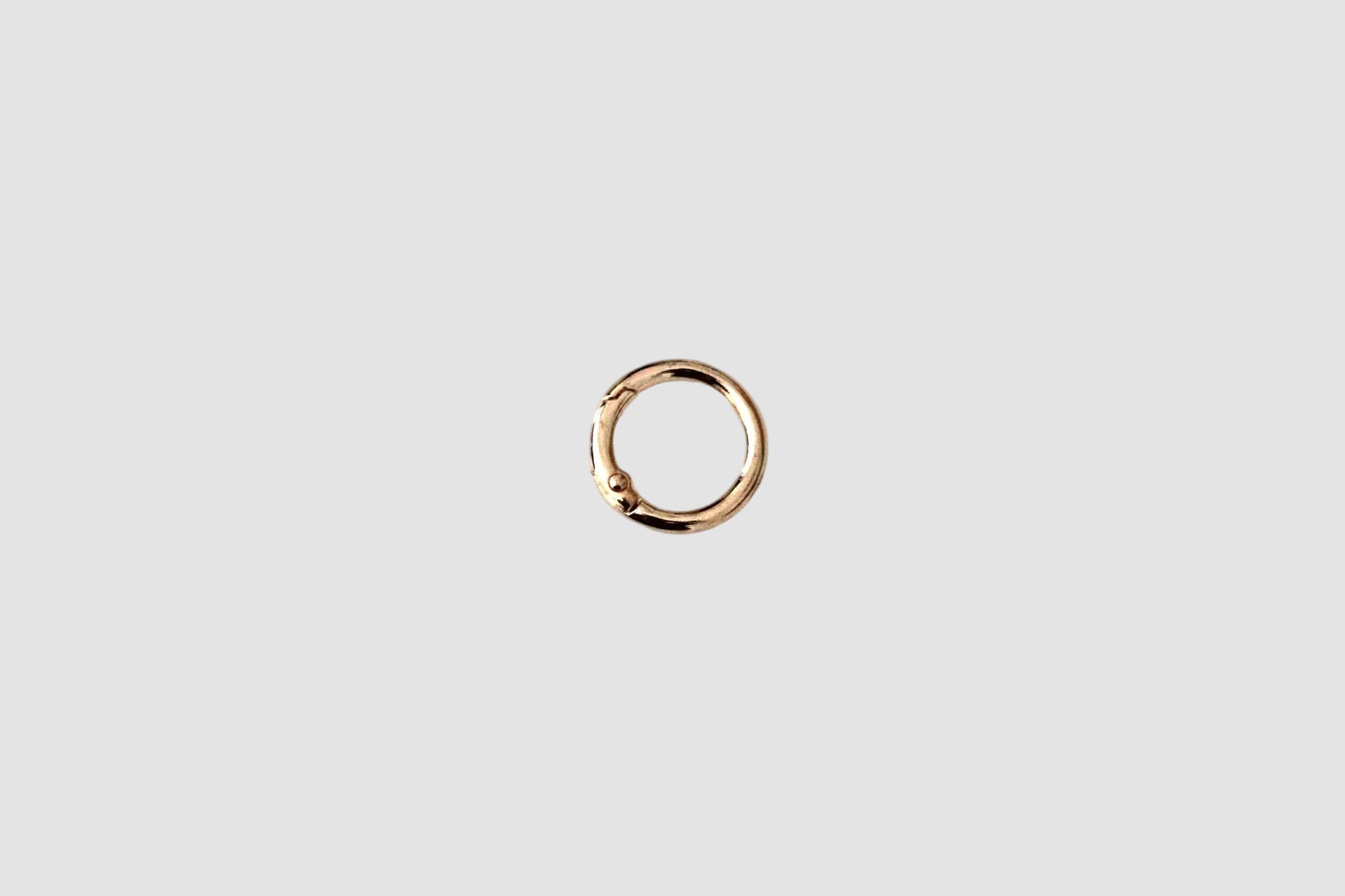 Ronde karabijnhaak (goud)