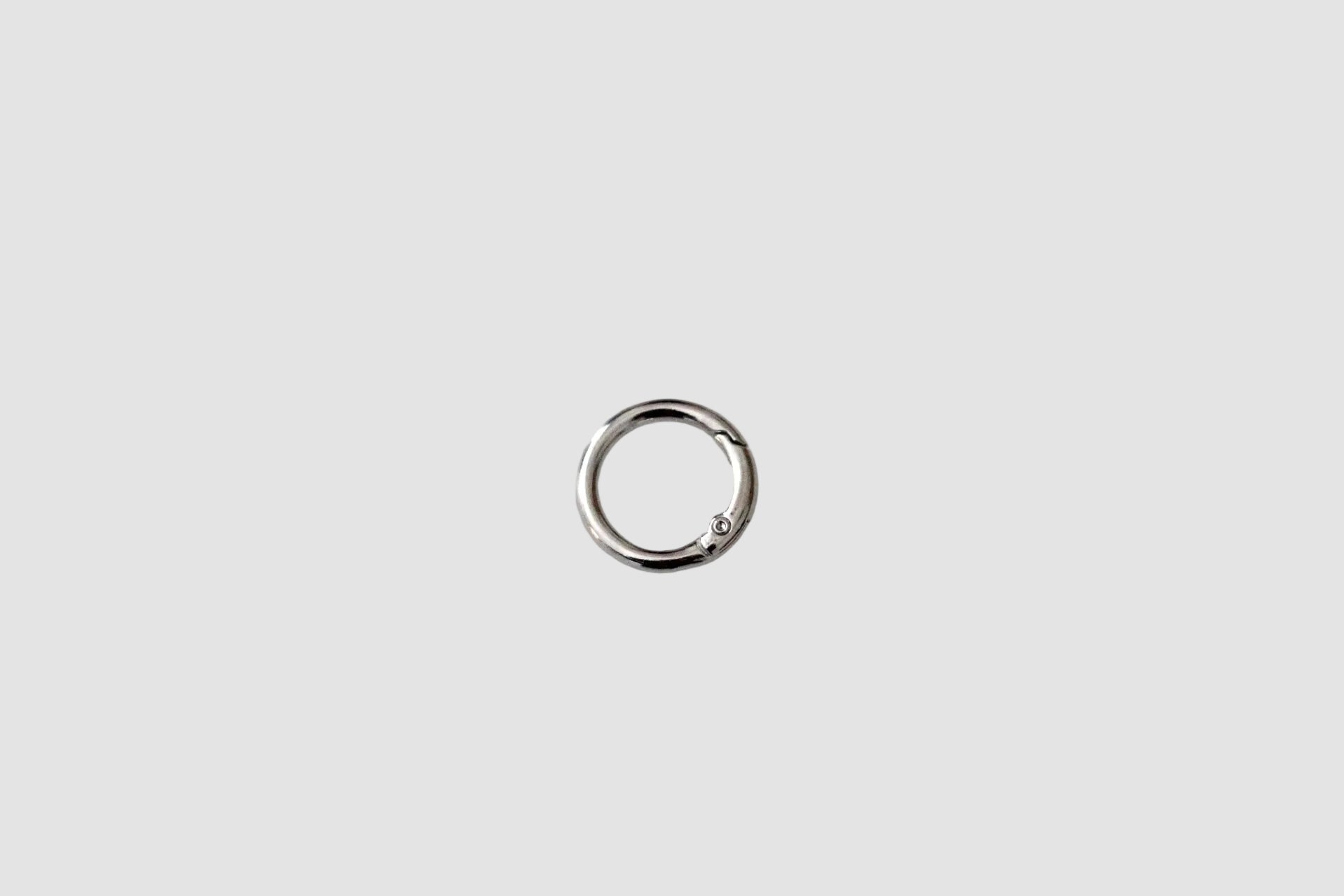 Ronde karabijnhaak (zilver)